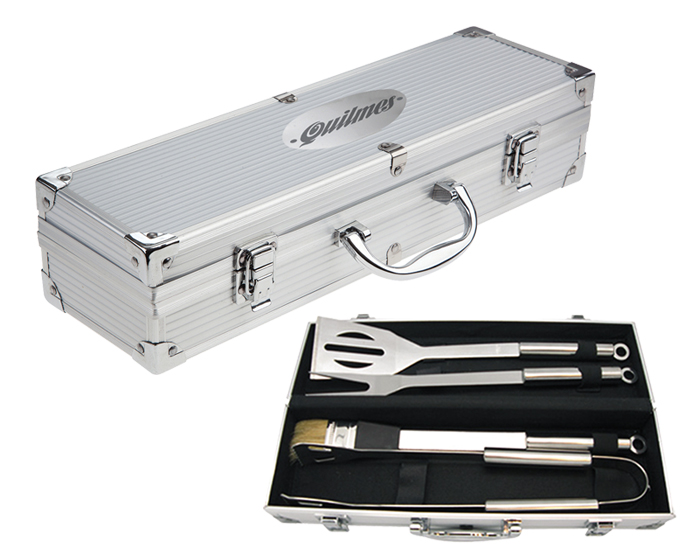 JUEGO DE BBQ CON ESTUCHE CROME - Artículo Promocional Personalizado