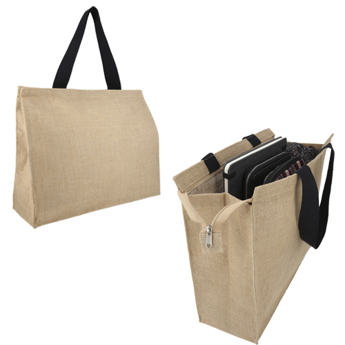 BOLSA DE YUTE ZIPPER - Artículo Promocional Personalizado