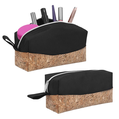 COSMETIQUERA DE POLIESTER Y CORCHO COSMETIQUERA DE POLIESTER Y CORCHO - Artículo Promocional Personalizado