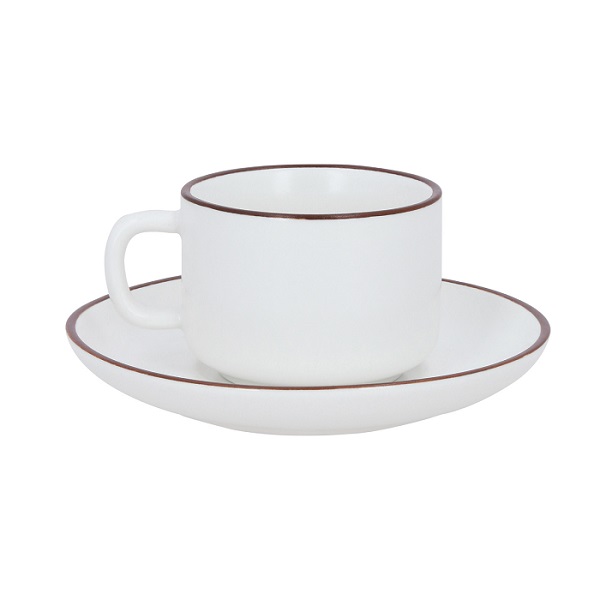 TAZA Y PLATO DE CERAMICA MIEL - Artículo Promocional Personalizado