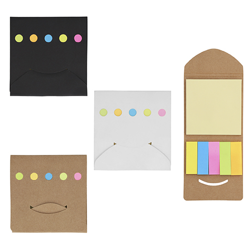 SOBRE DE CARTON CON NOTAS Y BANDERAS - Artículo Promocional Personalizado