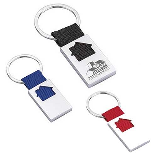 LLAVERO METALICO FIGURA CASA - Artículo Promocional Personalizado