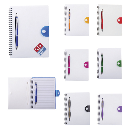 LIBRETA CON CUBIERTA DE PLASTICO - Artículo Promocional Personalizado