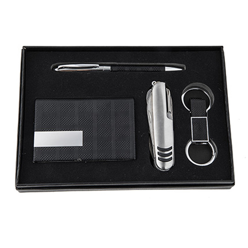 SET EJECUTIVO EN PIEL Y METAL - Artículo Promocional Personalizado