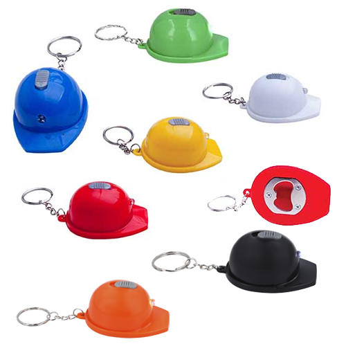LLAVERO DE PLASTICO FORMA CASCO - Artículo Promocional Personalizado