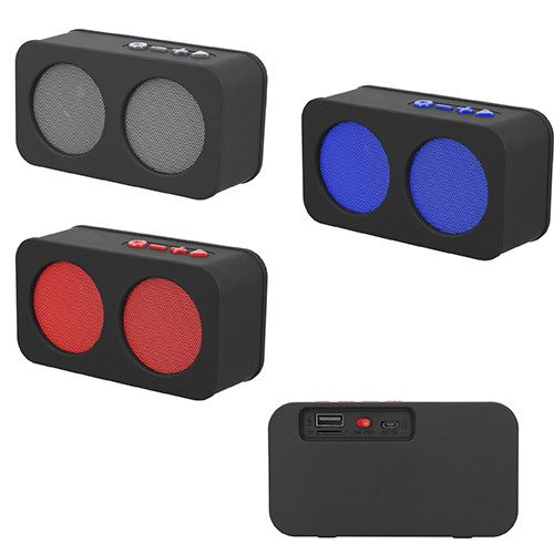 BOCINA PORTATIL ACABADO RUBBER - Artículo Promocional Personalizado