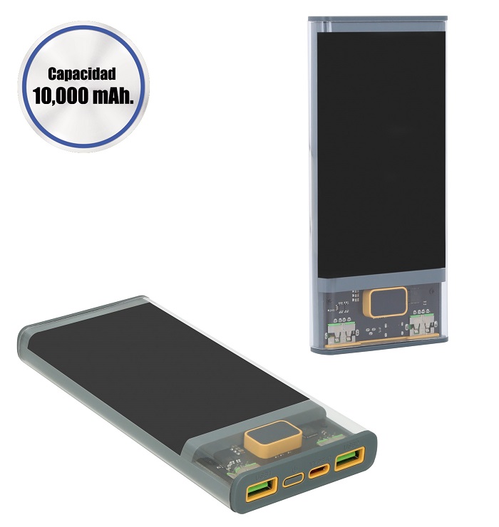 POWER BANK TRANSPARENTE FAST POWER BANK TRANSPARENTE FAST - Artículo Promocional Personalizado