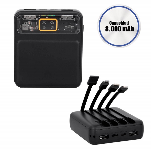 POWER BANK 8000 MAH LICHT - Artículo Promocional Personalizado