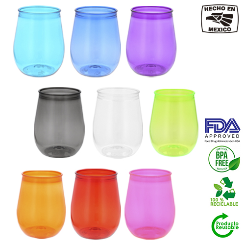 VASO PLASTICO DE COLOR - Artículo Promocional Personalizado