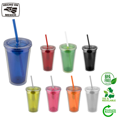 VASO PLASTICO DOBLE PARED - Artículo Promocional Personalizado