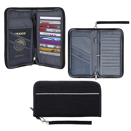 PORTA PASAPORTES DE POLIESTER PORTA PASAPORTES DE POLIESTER - Artículo Promocional Personalizado