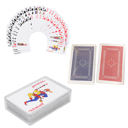 JUEGO DE CARTAS CON ESTUCHE PLASTICO - Artículo Promocional Personalizado
