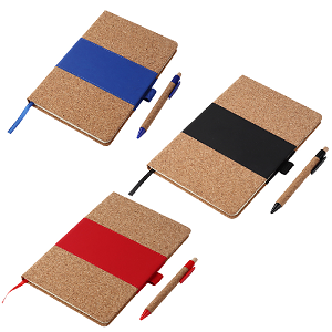 SET LIBRETA CON BOLIGRAFO CORCHO SET LIBRETA CON BOLIGRAFO CORCHO - Artículo Promocional Personalizado