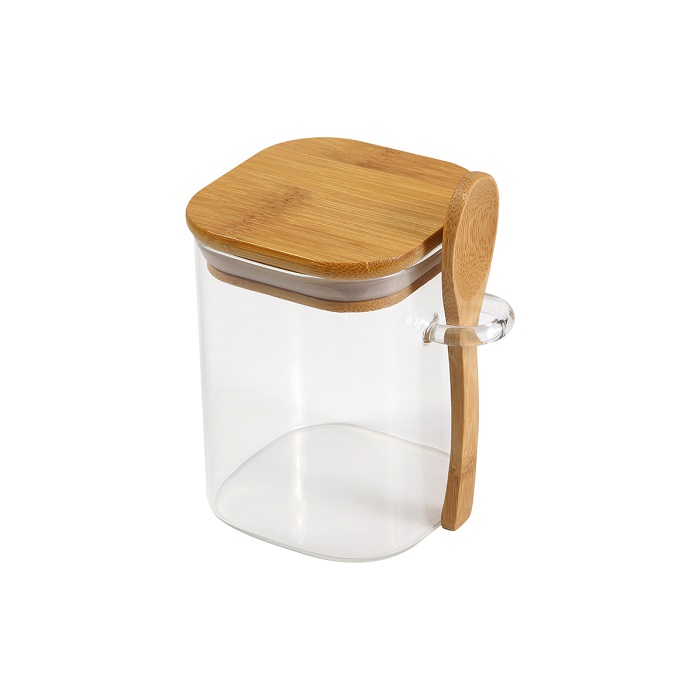 CONTENEDOR VIDRIO Y BAMBU JAKAR - Artículo Promocional Personalizado