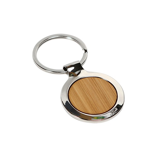 LLAVERO REDONDO BAMBOO LLAVERO REDONDO BAMBOO - Artículo Promocional Personalizado