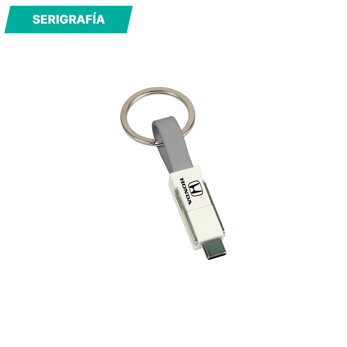 Llavero con cable para carga Manali - Vista 3