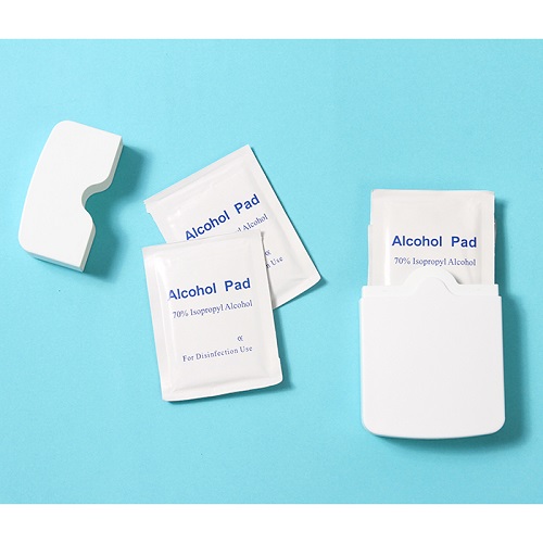 ESTUCHE DE PADS CON ALCOHOL AL 70% ESTUCHE DE PADS CON ALCOHOL AL 70% - Artículo Promocional Personalizado