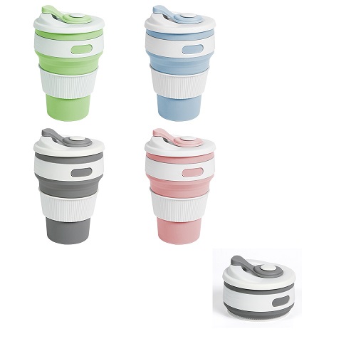 VASO PLEGABLE SILICON Y POLIPROPILENO - Artículo Promocional Personalizado
