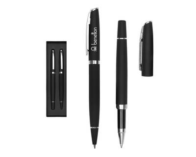 Set de bolígrafos de metal Elton Set de bolígrafos de metal Elton - Artículo Promocional Personalizado