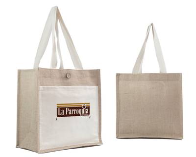 Bolsa de yute / algodón Campestre Bolsa de yute / algodón Campestre - Artículo Promocional Personalizado