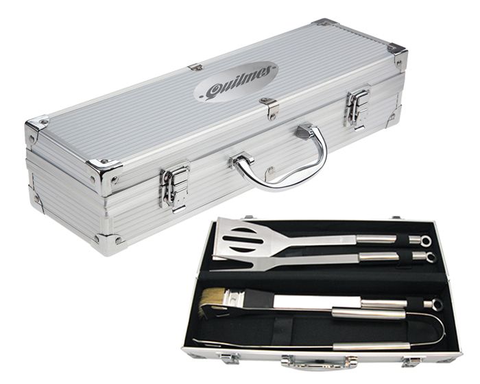 Juego de BBQ con estuche Crome