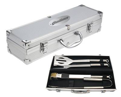 Juego de BBQ con estuche Crome Juego de BBQ con estuche Crome - Artículo Promocional Personalizado