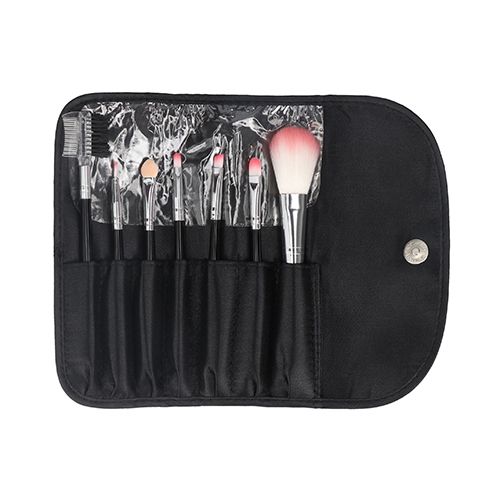 Estuche poliéster con brochas para maquillaje