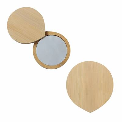 Espejo circular de bambú Vain Espejo circular de bambú Vain - Artículo Promocional Personalizado