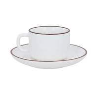 Taza y plato de cerámica Miel