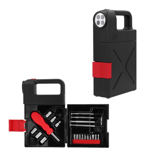 Set de herramientas estuche plástico