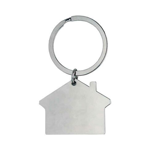 Llavero metálico en forma de casa - Artículo Promocional Personalizado