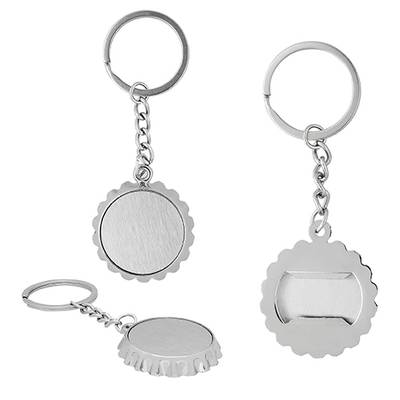 Llavero metálico destapador Llavero metálico destapador - Artículo Promocional Personalizado