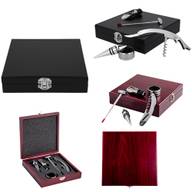 Set de vino madera y metal