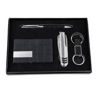 Set ejecutivo en piel y metal