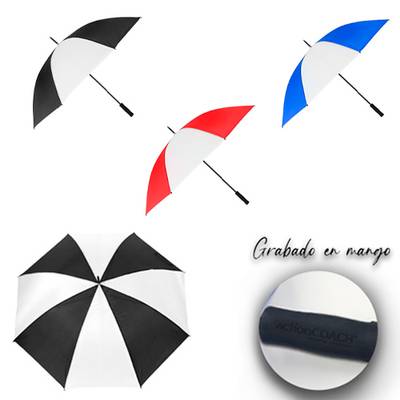 Paraguas de poliéster bicolor Paraguas de poliéster bicolor - Artículo Promocional Personalizado