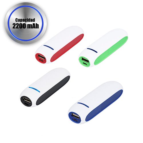 Batería portátil de plástico - Artículo Promocional Personalizado