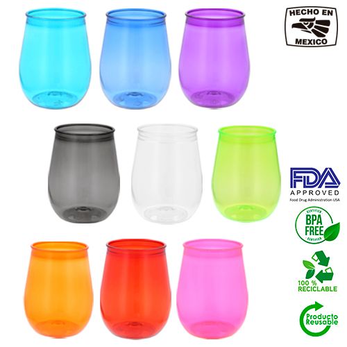 Vaso plástico de color