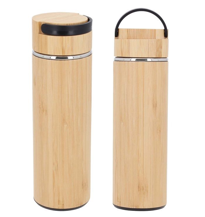 Termo acero inoxidable bambú Cider - Artículo Promocional Personalizado