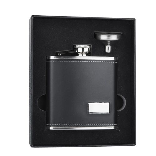Set licorera acero inoxidable curpiel