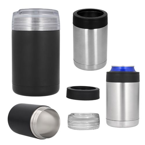 Porta latas doble pared acero inoxidable