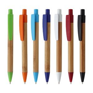 Bolígrafo retráctil bamboo - Artículo Promocional Personalizado