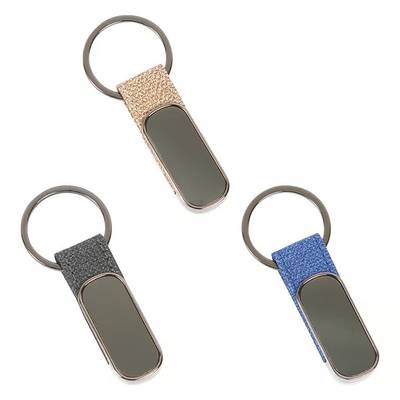 Llavero en metal y curpiel Partenen Llavero en metal y curpiel Partenen - Artículo Promocional Personalizado