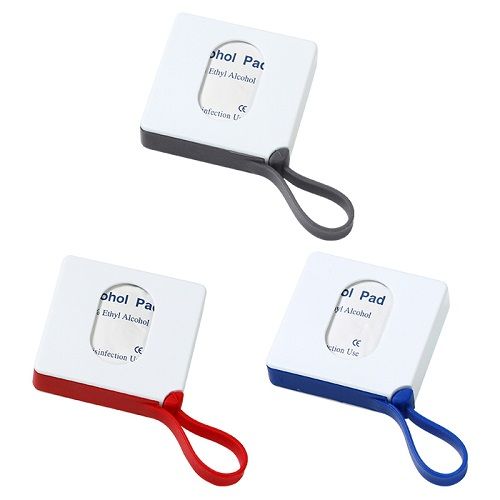 Contenedor pads con alcohol al 70%