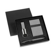 Set llavero bolígrafo y porta tarjetas