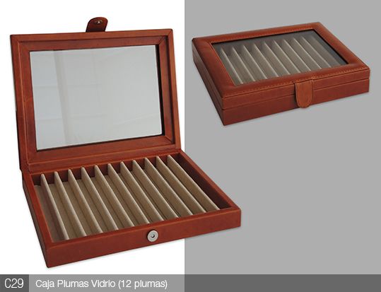 Caja de plumas