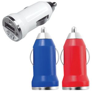 Adaptador plástico p/auto-Cel-MP3