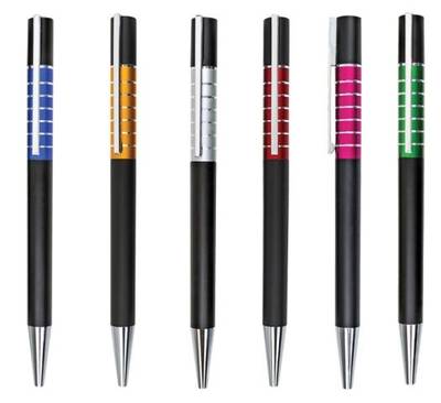 Bolígrafo plástico con barril de color Bolígrafo plástico con barril de color - Artículo Promocional Personalizado